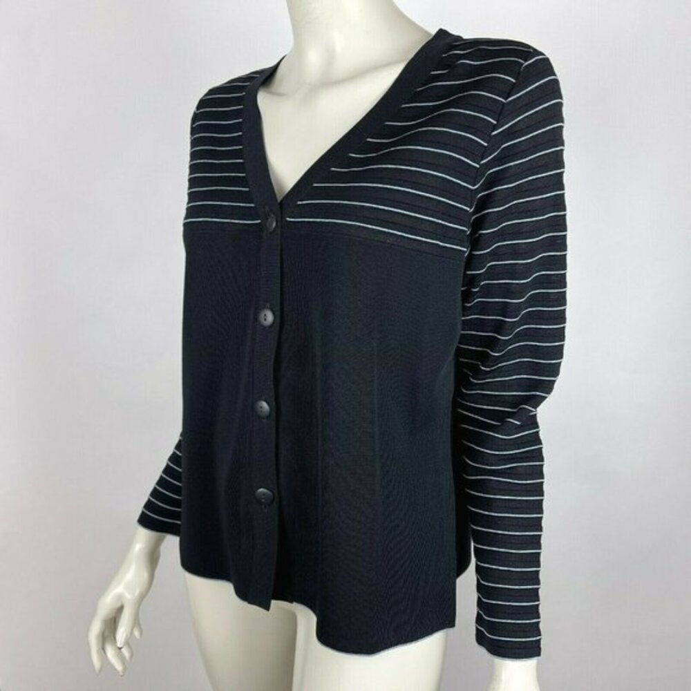 Exclusively Misook Button-Up Cardigan Jacket - Picture 3 of 11